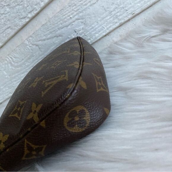 LOUIS VUITTON Monogram Chain Baguette Hobo Chain Bag Pouchette Felicie Liv - Picture 8 of 14